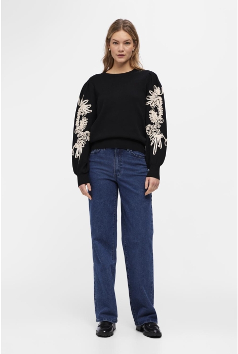 Object objjoana l/s knit pullover rep