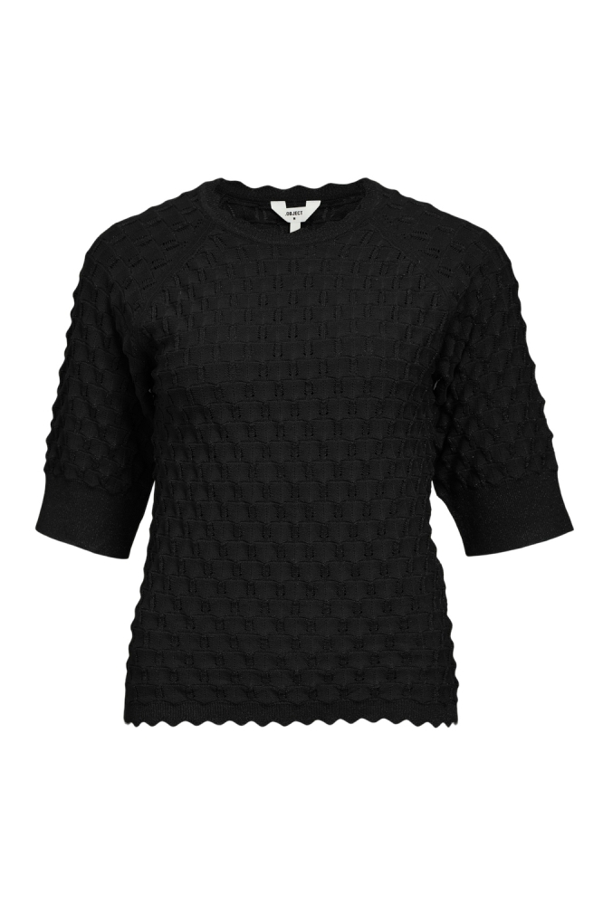 OBJSOLEJMA RE 2/4 PULLOVER 135 23045227 BLACK/BLACK