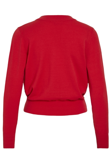 Vila vimochi rev o-neck l/s knit top