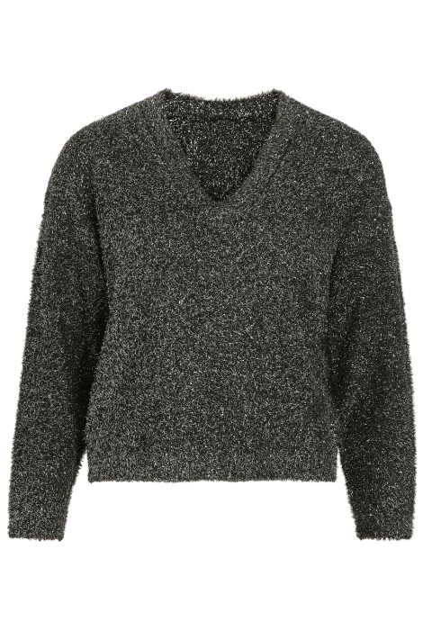 Vila vicaso rev v-neck l/s glitter knit