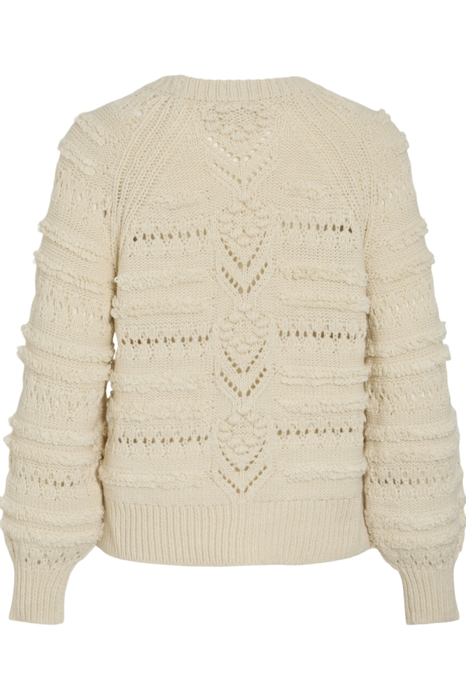 VITAMO O-NECK L/S KNIT TOP 14099897 BIRCH