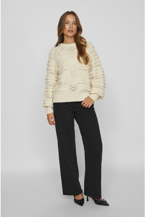 Vila vitamo o-neck l/s knit top