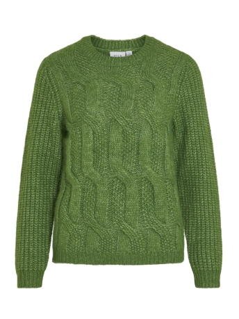 Vila Trui VIREBA O-NECK L/S KNIT TOP 14099889 CACTUS/MELANGE