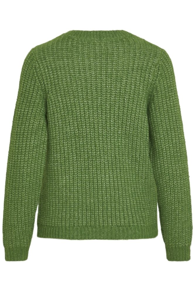 VIREBA O-NECK L/S KNIT TOP 14099889 CACTUS/MELANGE