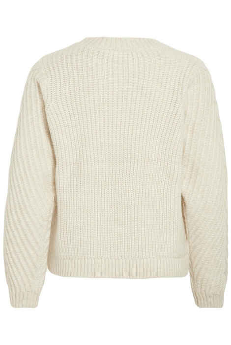 Vila vierin l/s o-neck cable knit top/bf