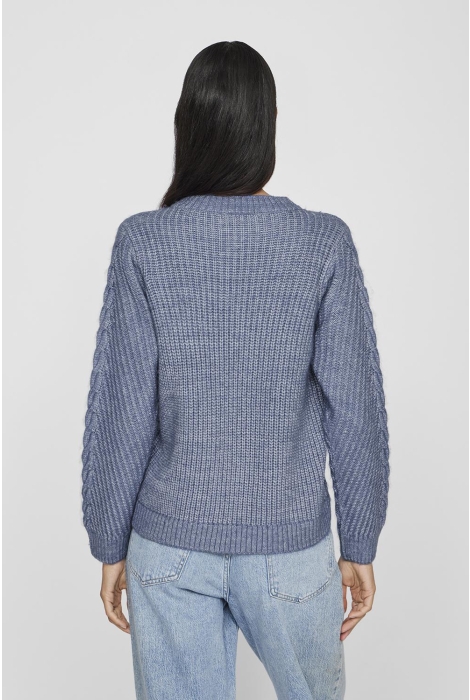 Vila vierin l/s o-neck cable knit top/bf