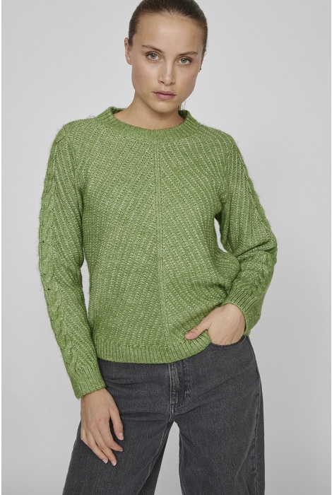 Vila vierin l/s o-neck cable knit top/bf