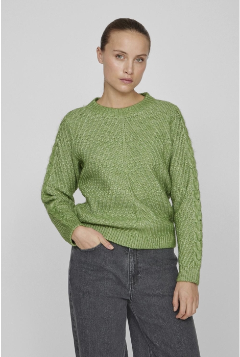 Vila vierin l/s o-neck cable knit top/bf