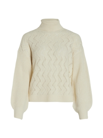 Vila Trui VIRANDI L/S ROLL-NECK KNIT TOP/BF 14099676 BIRCH