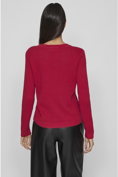 Vila vidalo o-neck l/s knit top- noos