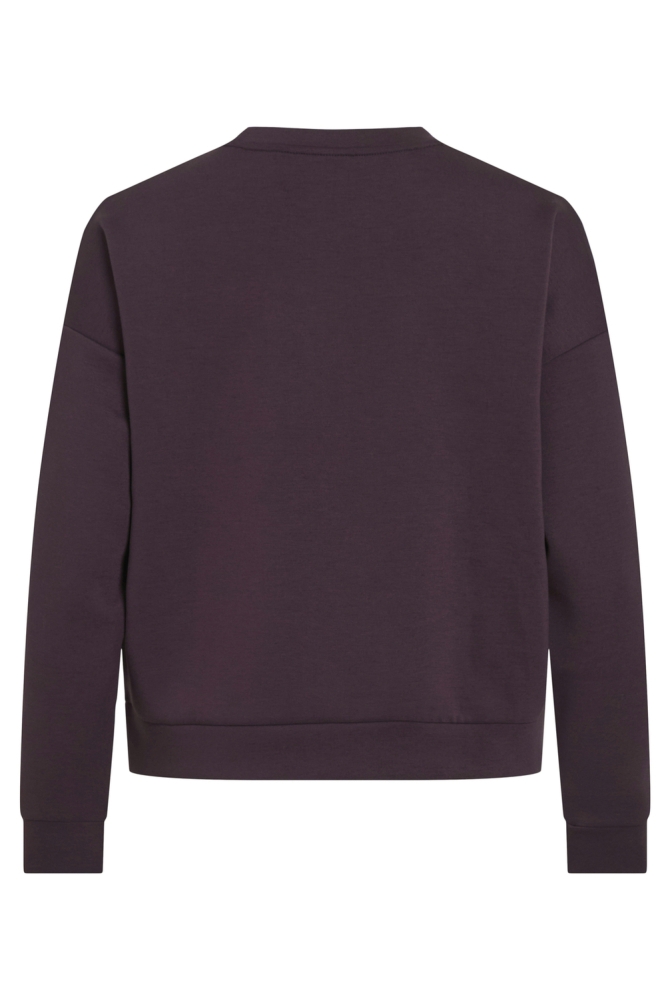 VIREFLECT EMB LUMI L/S SWEAT TOP/PR 14102406 PLUM PERFECT/MOOD