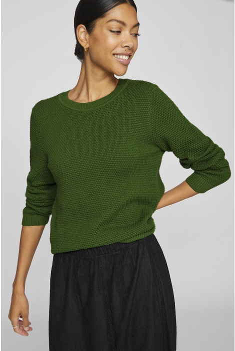 Vila vidalo o-neck l/s knit top- noos