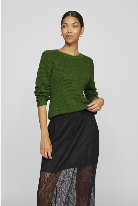 Vila vidalo o-neck l/s knit top- noos