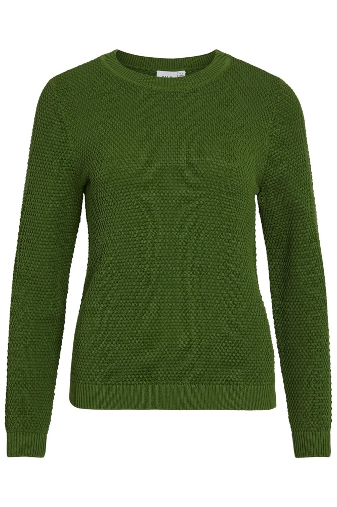 VIDALO O-NECK L/S KNIT TOP- NOOS 14082767 CACTUS