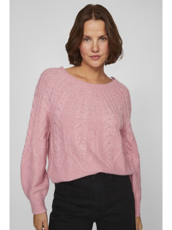 Vila Trui VIAMADA O-NECK L/S CABLE KNIT TOP 14098884 POLIGNAC