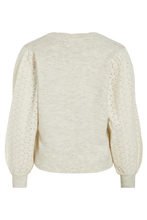 Vila vimagali v-neck l/s mix knit top