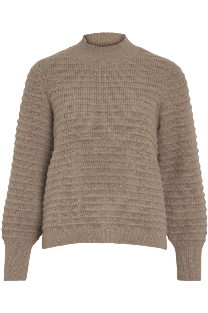 VITERRA HIGHNECK L/S KNIT TOP 14098887 FOSSIL