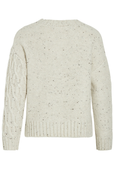 Vila viluvie o-neck l/s structure knit t