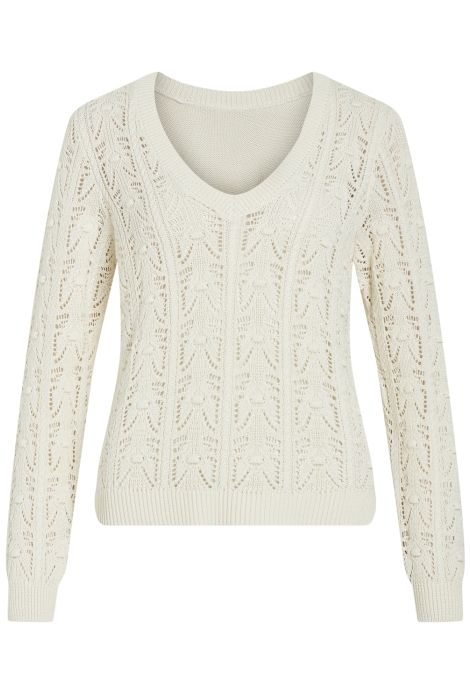 Vila vithena rev v-neck l/s knit top