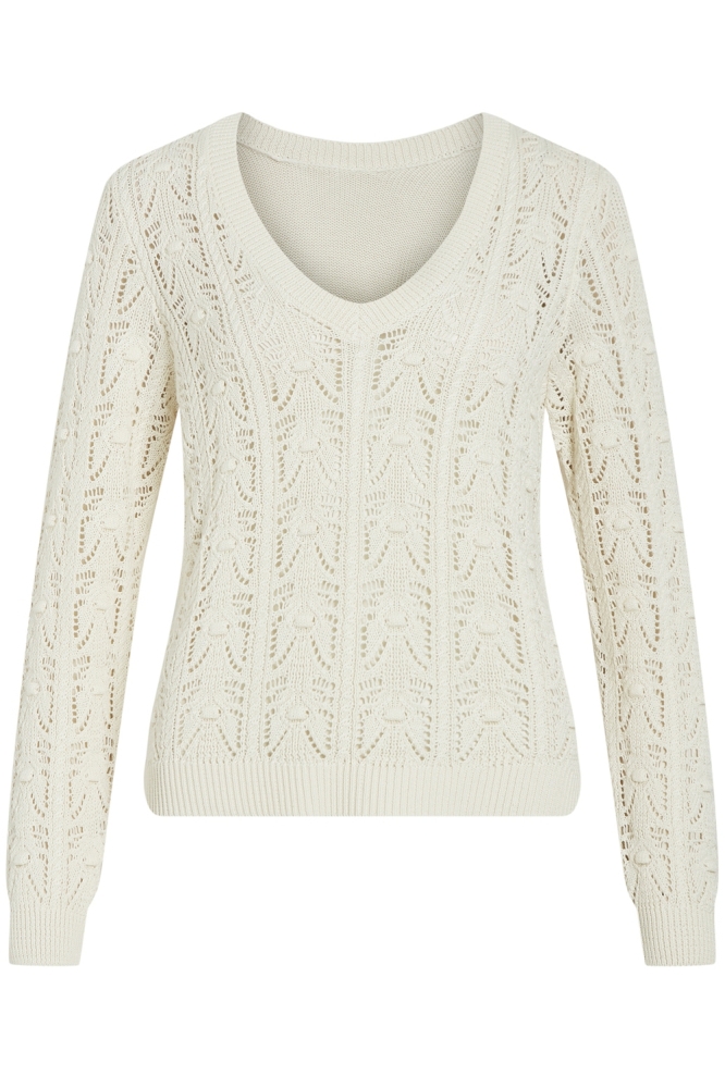 VITHENA REV V-NECK L/S KNIT TOP 14098539 Birch