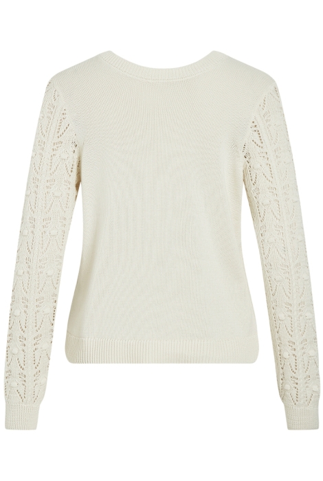 Vila vithena rev v-neck l/s knit top