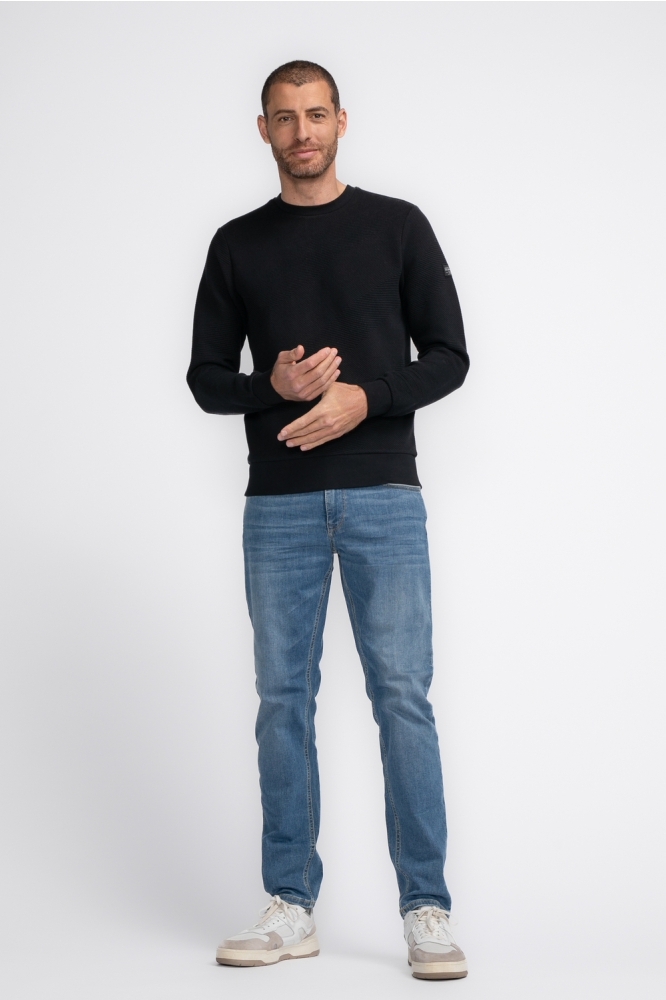 SWEATER ROUND NECK M 3040 SWR314 Dark Black 9091