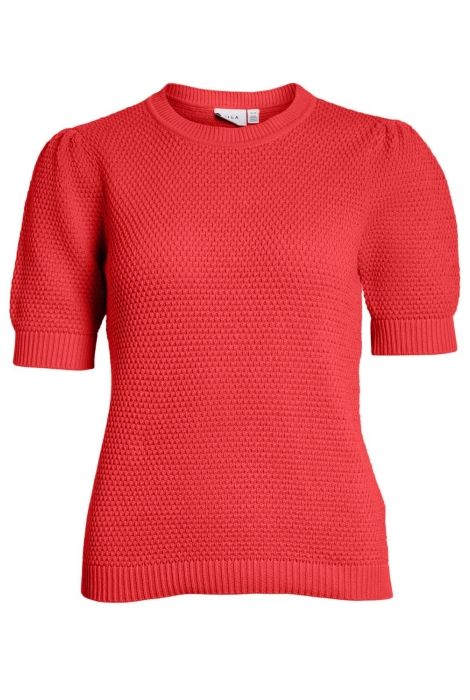 Vila vidalo o-neck s/s knit top - noos