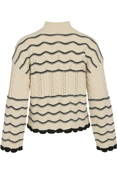 Vila viovirina high neck l/s cable knit