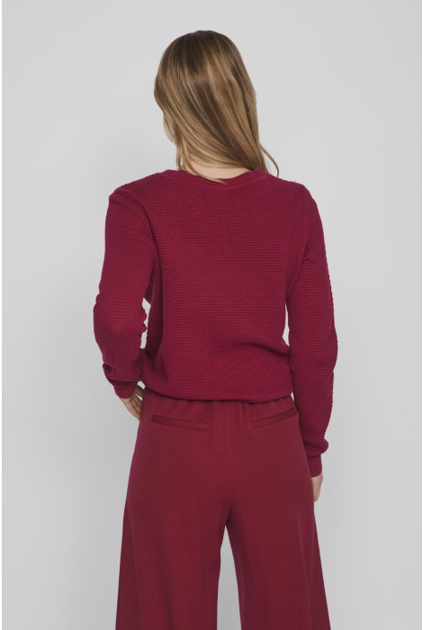 Vila vidalo o-neck l/s knit top- noos