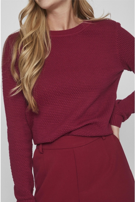 Vila vidalo o-neck l/s knit top- noos