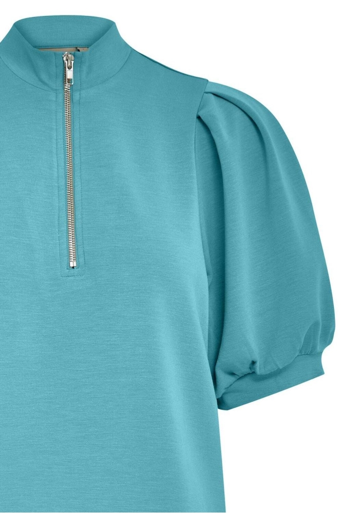 DICETTE PUFF ZIP SWEAT PC7973 1521 SMOKE BLUE