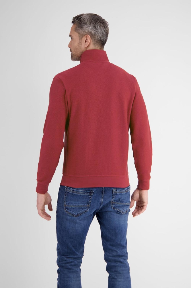 TROYERSWEATSHIRT VAN GESTRUCTUREERDE KWALITEIT 2484431 362 DEEP GARNET