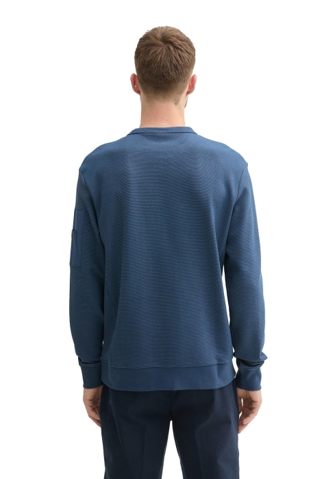 Tom Tailor structured c-neck sweatshirt