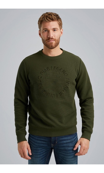 SWEATSHIRT WITH WAFFLE STRUCTURE PSW2408429 6154