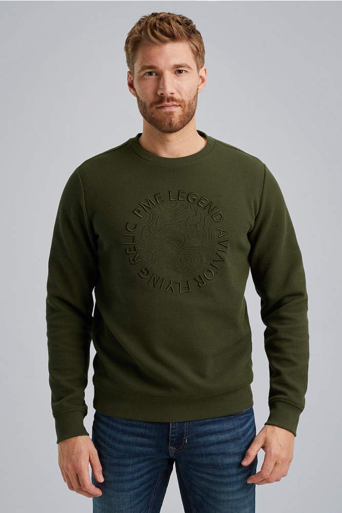 SWEATSHIRT WITH WAFFLE STRUCTURE PSW2408429 6154