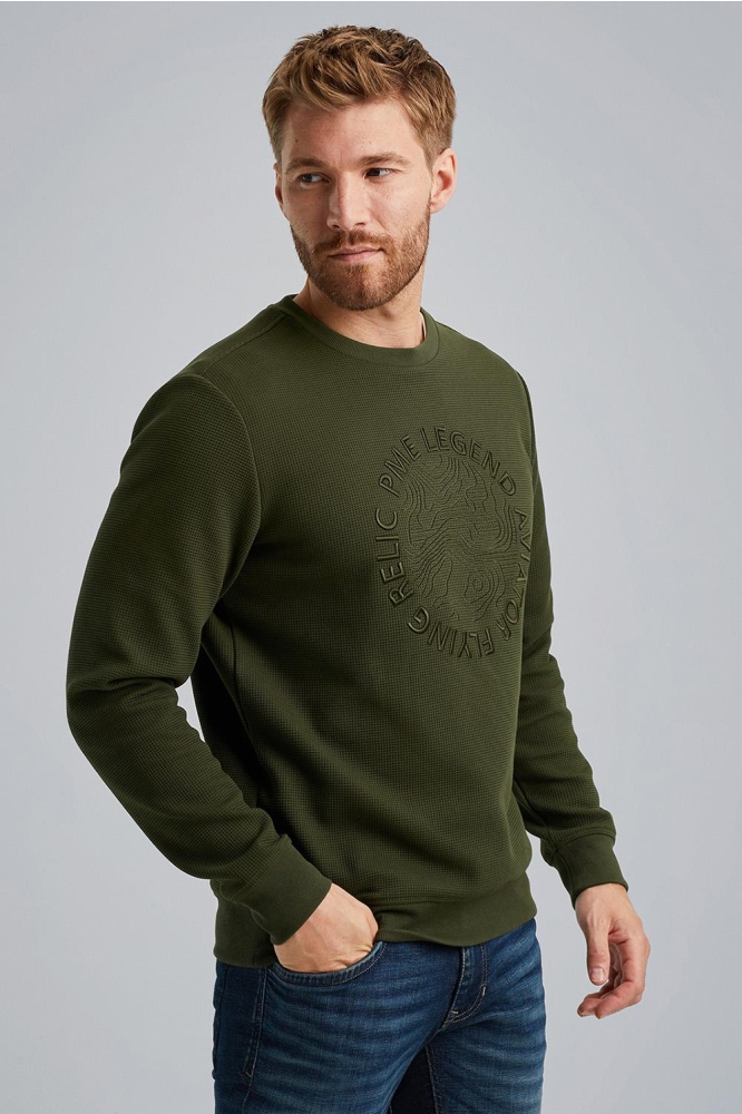 SWEATSHIRT WITH WAFFLE STRUCTURE PSW2408429 6154