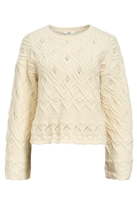 Object objalyssa lo l/s knit pullover 137