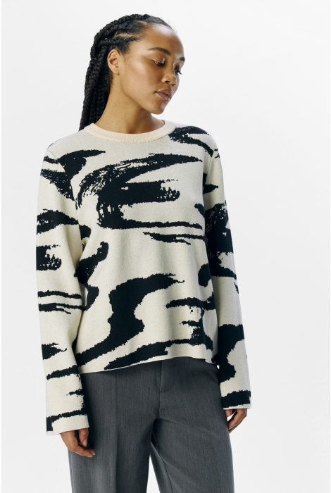 Object objreynard square sleeve o-neck aop