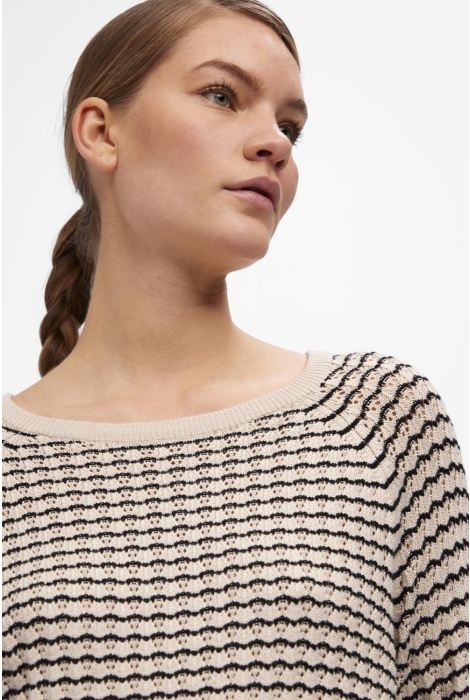 Object objester l/s knit pattern top noos