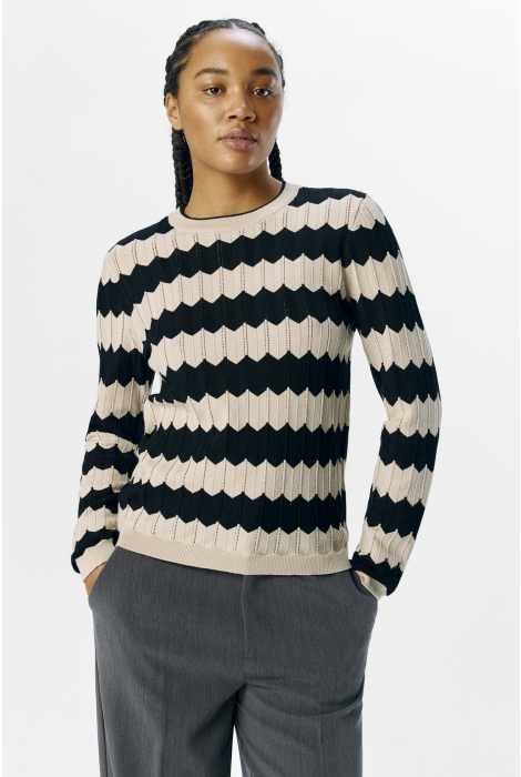 Object objebba l/s re knit pullover noos