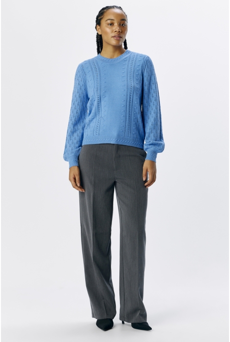 Object objinge l/s re o-neck knit noos