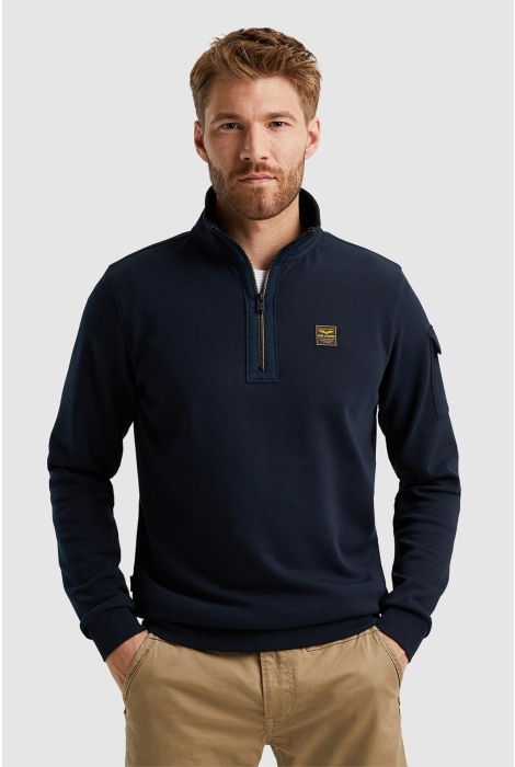 PME legend half zip collar interlock jersey