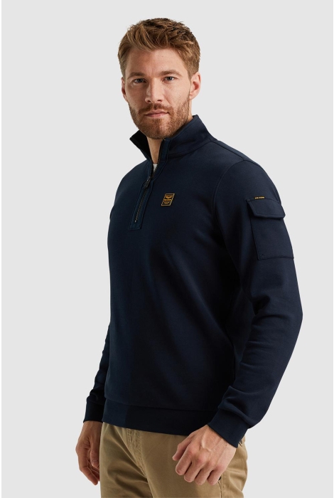 PME legend half zip collar interlock jersey