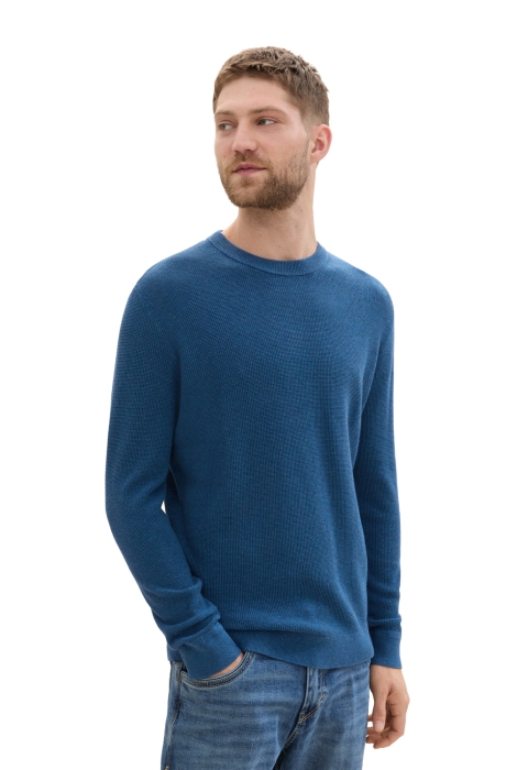 Tom Tailor structured crewneck knit