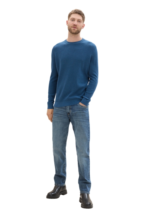 Tom Tailor structured crewneck knit