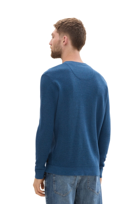 Tom Tailor structured crewneck knit