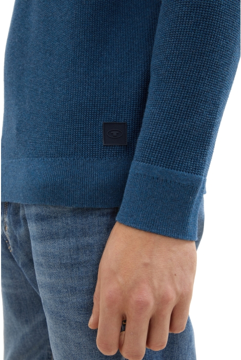 Tom Tailor structured crewneck knit