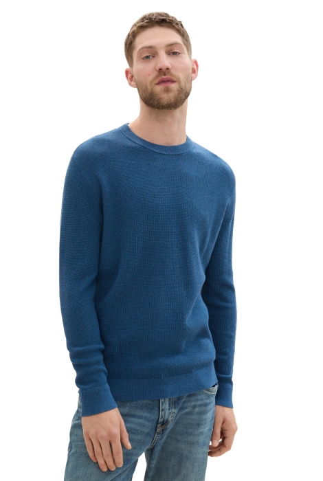 Tom Tailor structured crewneck knit