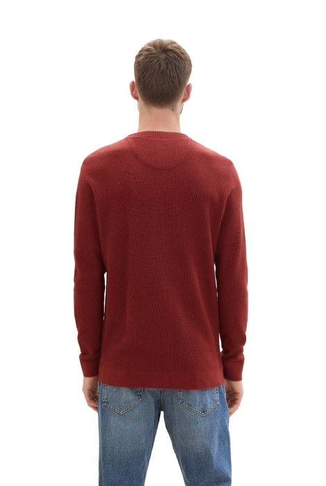 Tom Tailor structured crewneck knit