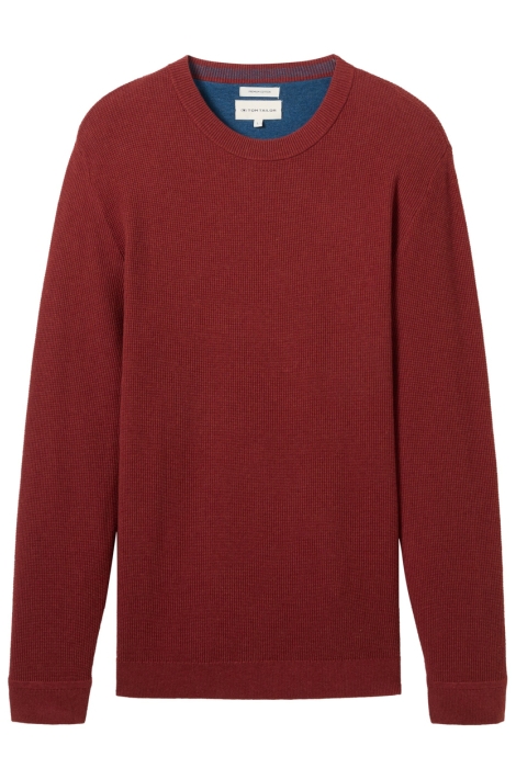 Tom Tailor structured crewneck knit